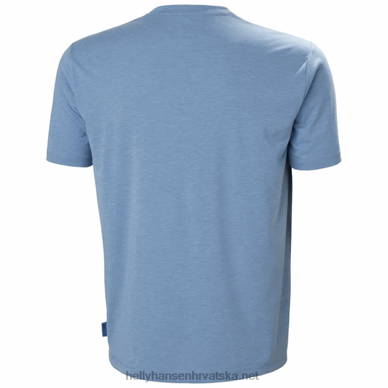 J0HV847 muška skog reciklirana grafička majica muškarci Helly-Hansen plava me magla