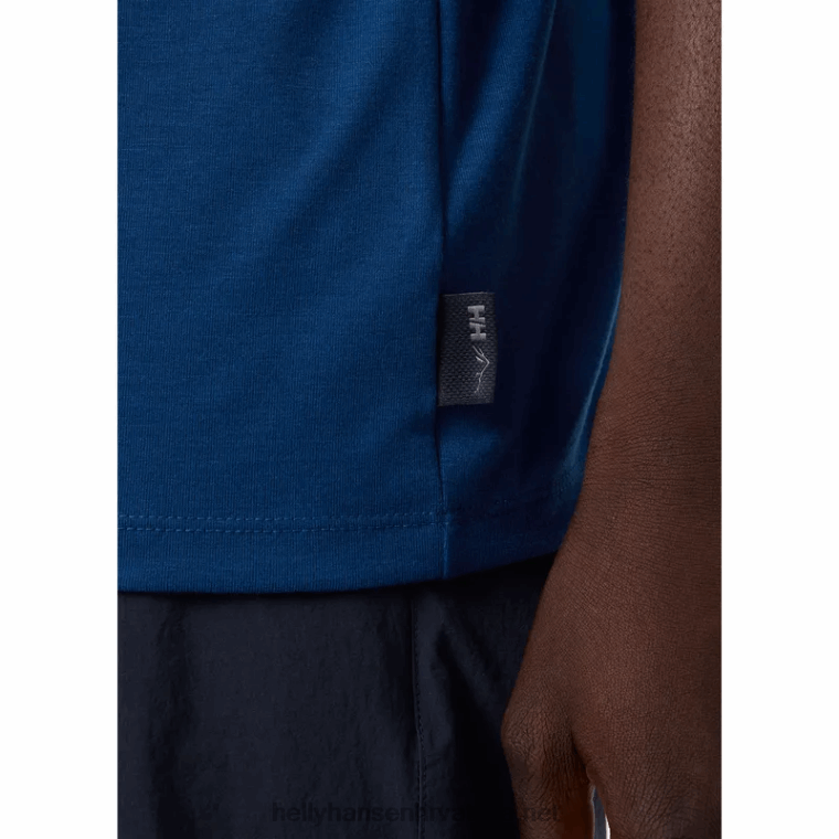 J0HV848 muška skog reciklirana grafička majica muškarci Helly-Hansen azurit mel