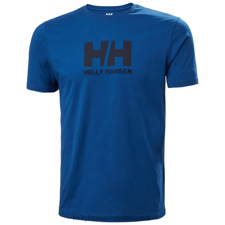J0HV858 muška majica s logotipom hh muškarci Helly-Hansen azurit