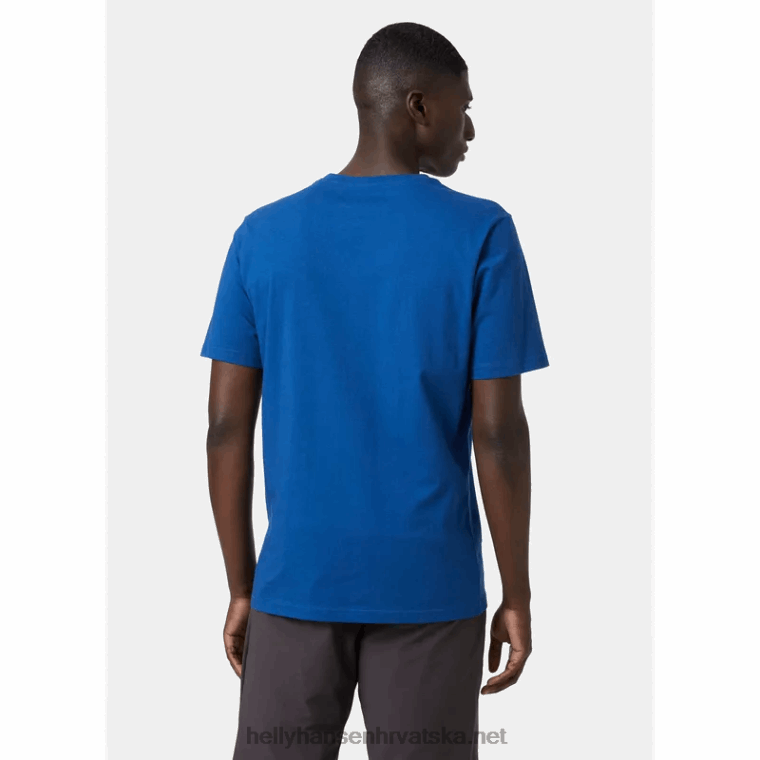 J0HV858 muška majica s logotipom hh muškarci Helly-Hansen azurit
