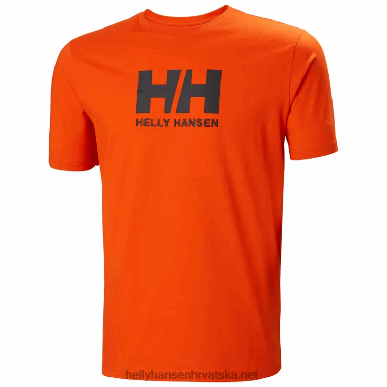 J0HV860 muška majica s logotipom hh muškarci Helly-Hansen sivi melang
