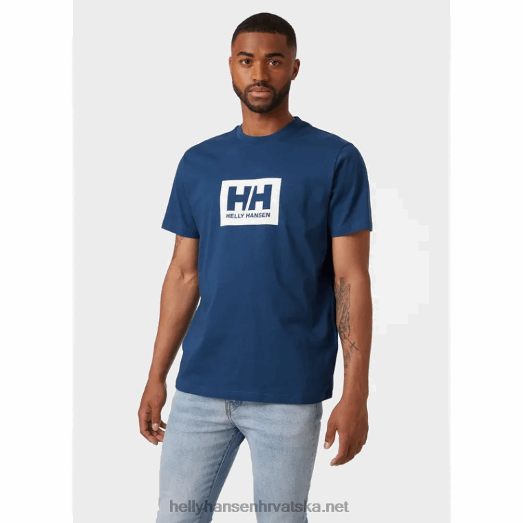 J0HV868 muška hh box majica muškarci Helly-Hansen azurit