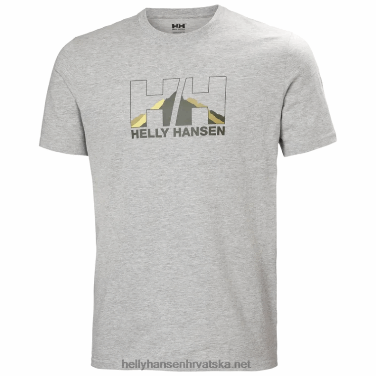 J0HV884 muška nord grafička majica muškarci Helly-Hansen duboki fjord