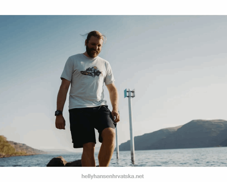 J0HV888 muška f2f majica od organskog pamuka muškarci Helly-Hansen bijela