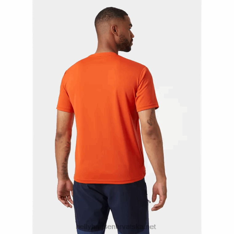 J0HV895 muška hh tech grafička majica muškarci Helly-Hansen duboki fjord