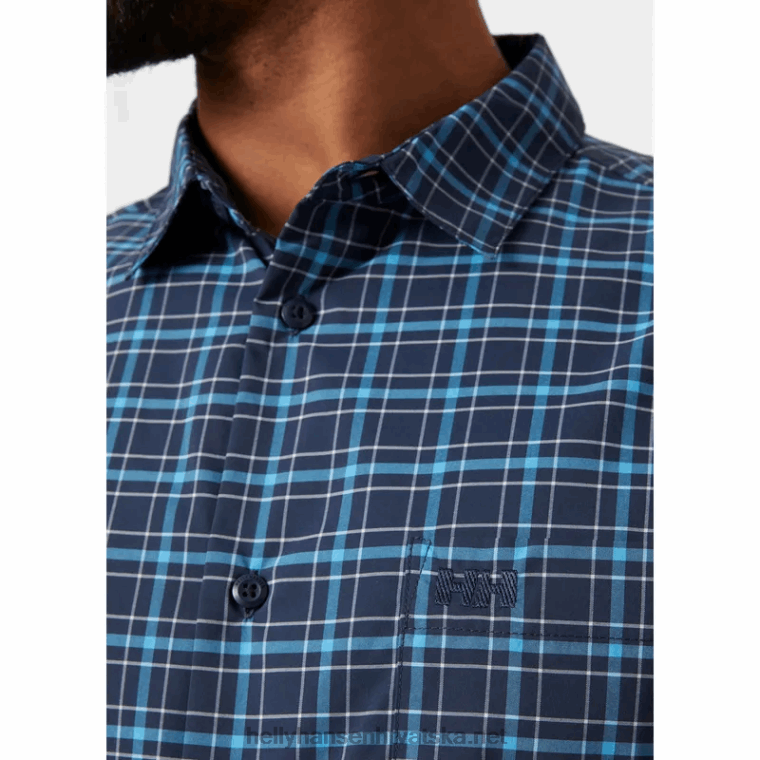 J0HV908 muška fjord brzosušeća košulja kratkih rukava 2.0 muškarci Helly-Hansen bijela