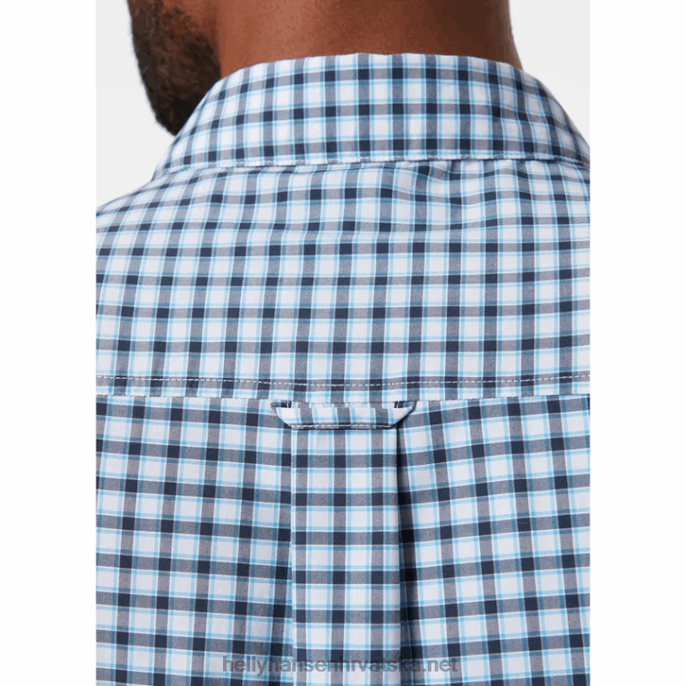 J0HV909 muška fjord brzosušeća košulja kratkih rukava 2.0 muškarci Helly-Hansen mornarica