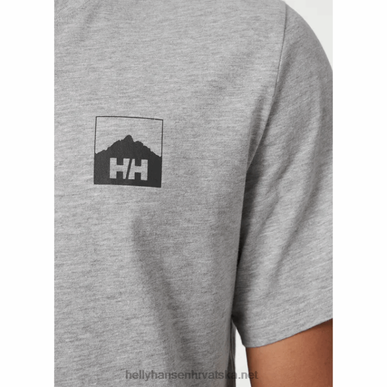 J0HV920 muška nord grafička hh majica muškarci Helly-Hansen ebanovina