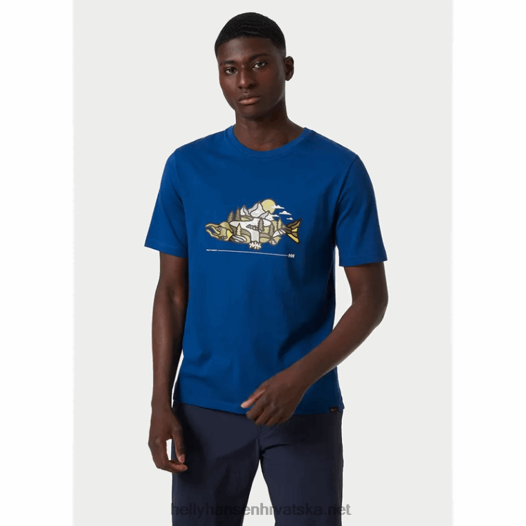 J0HV926 f2f majica od organskog pamuka 2.0 muškarci Helly-Hansen žad