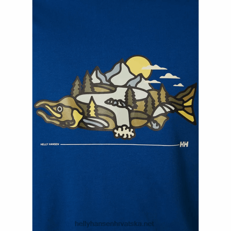 J0HV926 f2f majica od organskog pamuka 2.0 muškarci Helly-Hansen žad