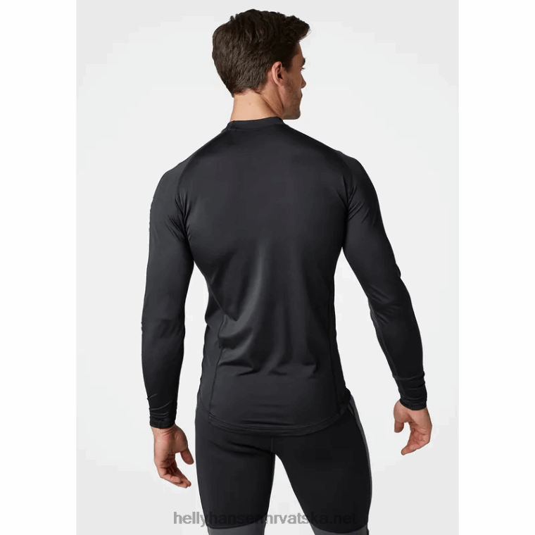 J0HV935 muška vodena odjeća rashguard muškarci Helly-Hansen crno
