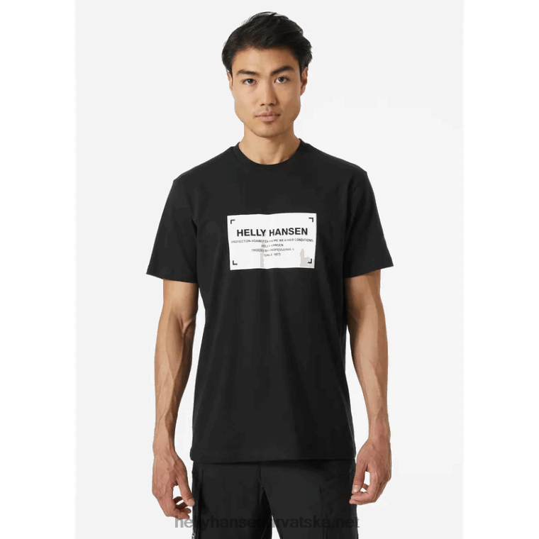 J0HV948 muška pamučna majica Move muškarci Helly-Hansen bijela