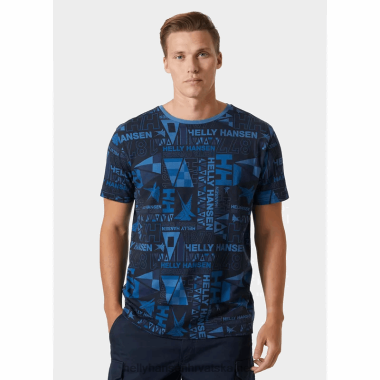 J0HV954 muška majica kratkih rukava Newport od organskog pamuka muškarci Helly-Hansen kanjon