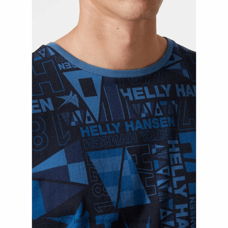 J0HV954 muška majica kratkih rukava Newport od organskog pamuka muškarci Helly-Hansen kanjon