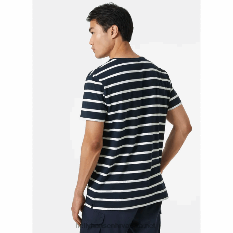 J0HV957 muška majica kratkih rukava Newport od organskog pamuka muškarci Helly-Hansen snijeg