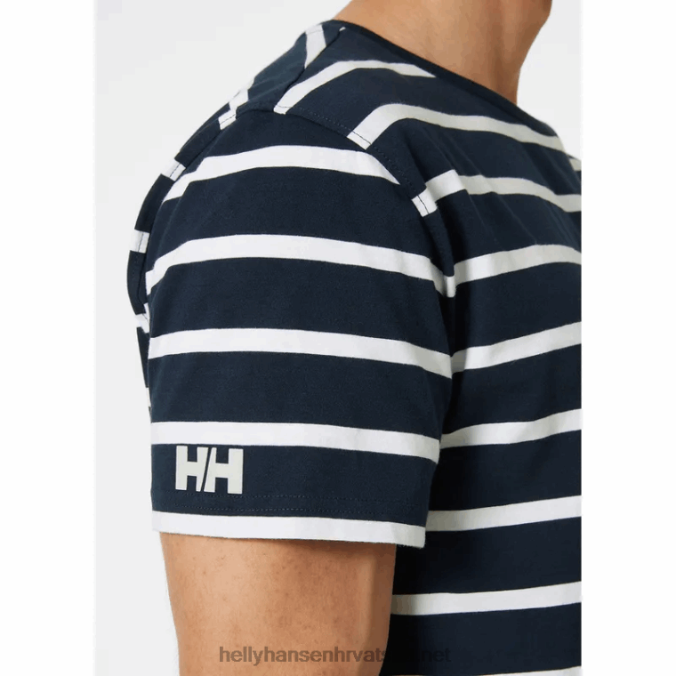 J0HV957 muška majica kratkih rukava Newport od organskog pamuka muškarci Helly-Hansen snijeg