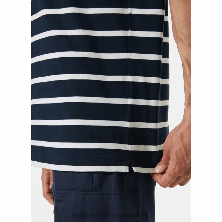 J0HV957 muška majica kratkih rukava Newport od organskog pamuka muškarci Helly-Hansen snijeg