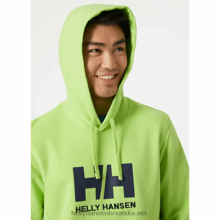 J0HV766 muška majica s kapuljačom s logom hh muškarci Helly-Hansen medovina