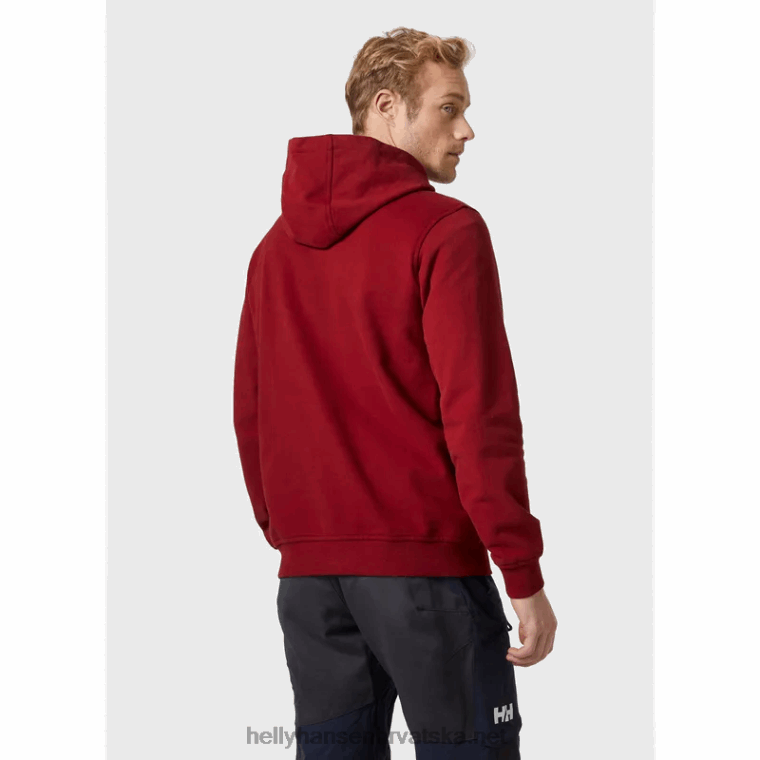 J0HV767 muška majica s kapuljačom s logom hh muškarci Helly-Hansen oštro zelena