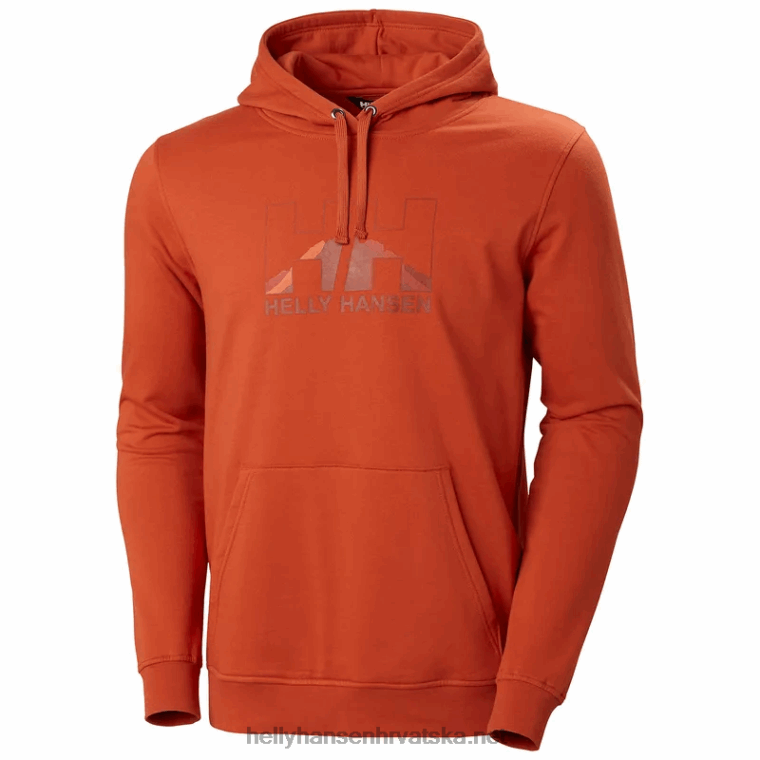 J0HV782 muški nord grafički pulover s kapuljačom muškarci Helly-Hansen lav zeleno