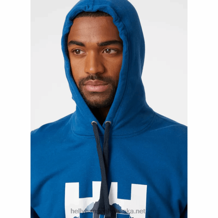 J0HV784 muški nord grafički pulover s kapuljačom muškarci Helly-Hansen dotjerati