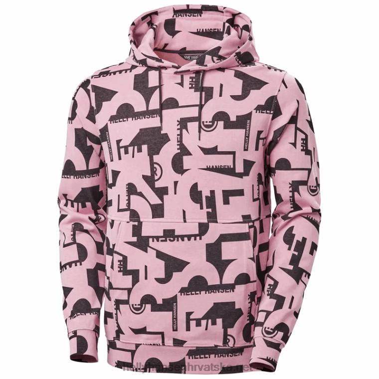 J0HV787 muška majica s kapuljačom Move muškarci Helly-Hansen ebanovina