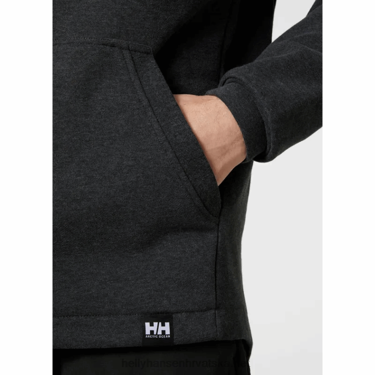 J0HV802 muška majica s kapuljačom od organskog pamuka Arctic Ocean muškarci Helly-Hansen mornarica