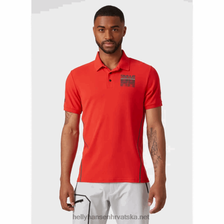 J0HV968 muške hp racing brzosušeće polo majice muškarci Helly-Hansen bijela