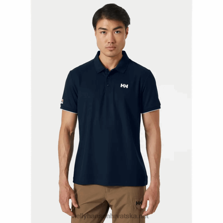 J0HV979 muške oceanske brzosušeće polo hlače muškarci Helly-Hansen ebanovina