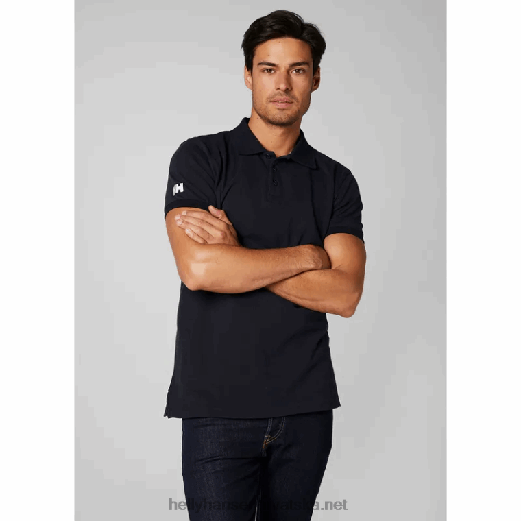 J0HV983 muški crew polo muškarci Helly-Hansen ebanovina