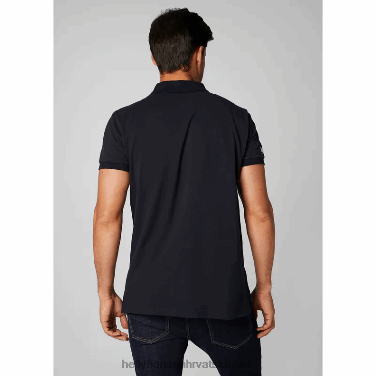 J0HV983 muški crew polo muškarci Helly-Hansen ebanovina