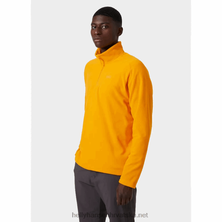 J0HV478 muški vuneni pulover s 1/2 patentnim zatvaračem muškarci Helly-Hansen žad