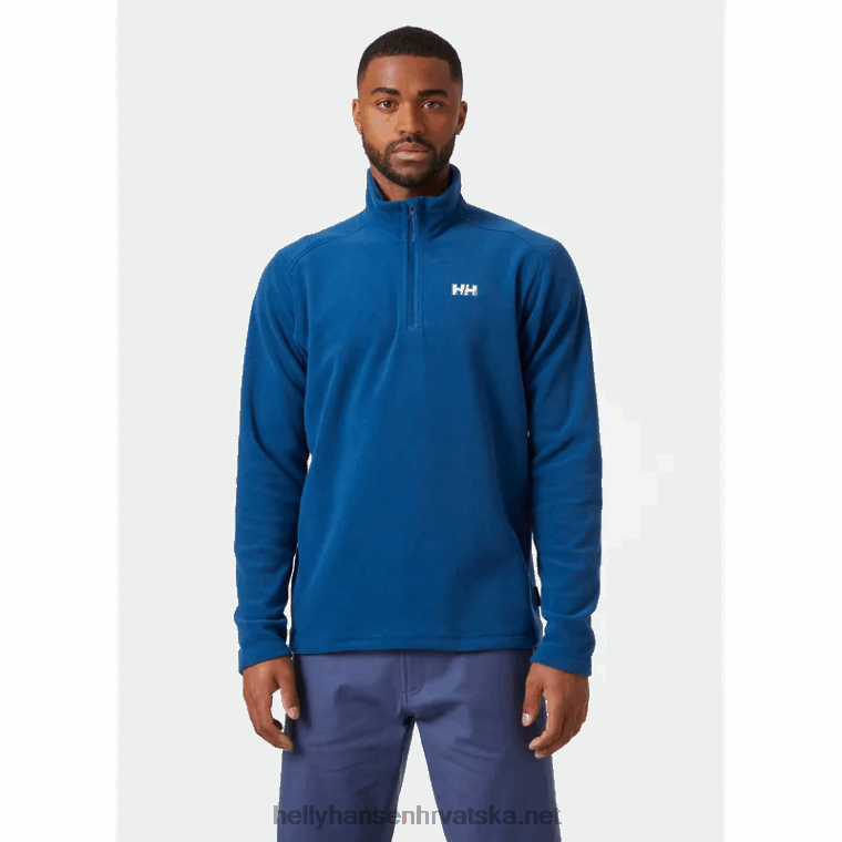 J0HV480 muški vuneni pulover s 1/2 patentnim zatvaračem muškarci Helly-Hansen azurit