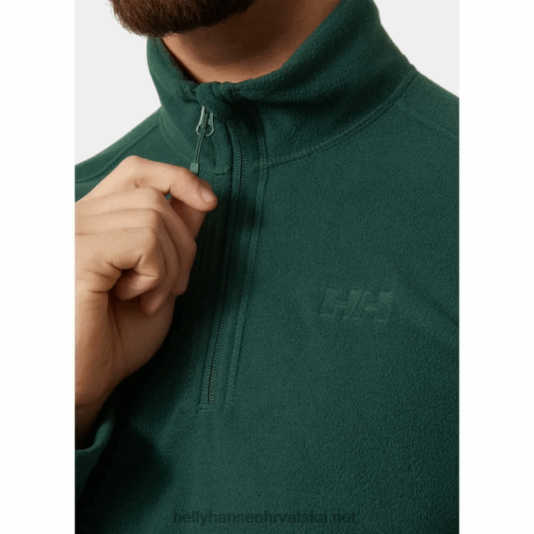 J0HV481 muški vuneni pulover s 1/2 patentnim zatvaračem muškarci Helly-Hansen duboki fjord