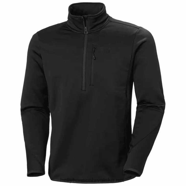 J0HV507 muška vanjska jakna od flisa alpha zero s poluzatvaračem muškarci Helly-Hansen ebanovina