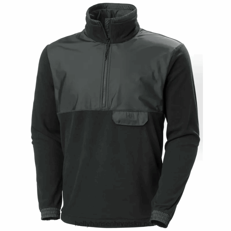 J0HV514 muški yu pola zip polartec flis muškarci Helly-Hansen crno