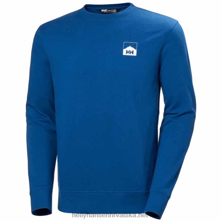 J0HV778 muška trenirka nord graphic crew muškarci Helly-Hansen sivi melang