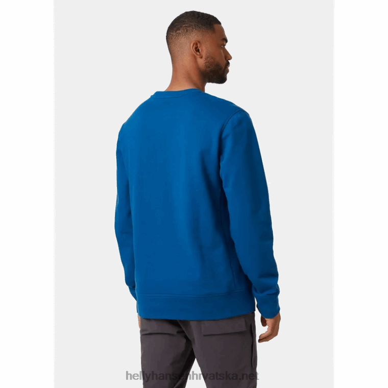 J0HV778 muška trenirka nord graphic crew muškarci Helly-Hansen sivi melang