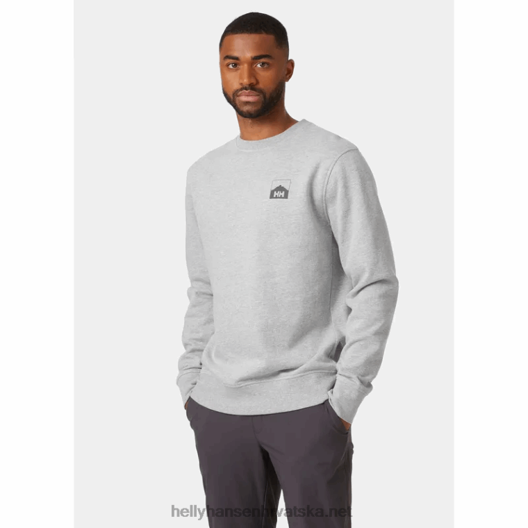 J0HV779 muška trenirka nord graphic crew muškarci Helly-Hansen duboki fjord
