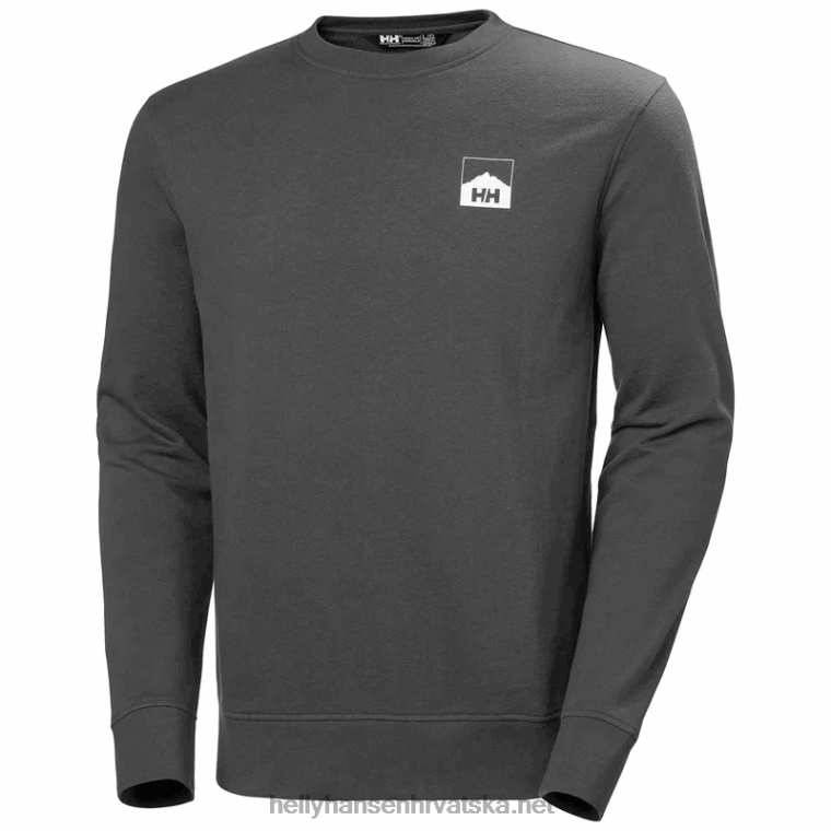 J0HV780 muška trenirka nord graphic crew muškarci Helly-Hansen sivi melang