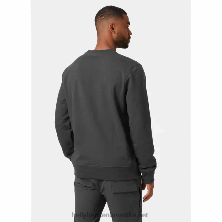 J0HV780 muška trenirka nord graphic crew muškarci Helly-Hansen sivi melang