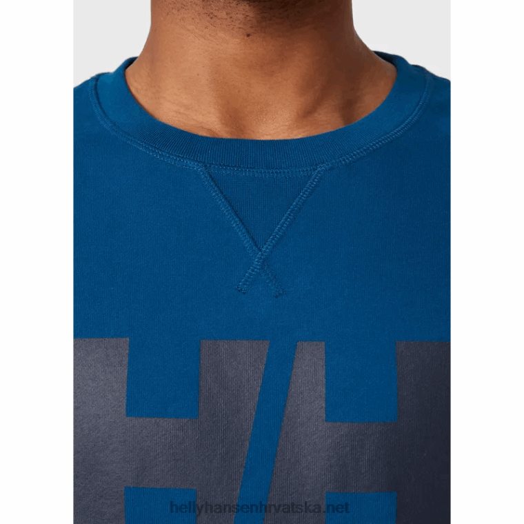 J0HV805 muška majica s logotipom hh crew muškarci Helly-Hansen azurit