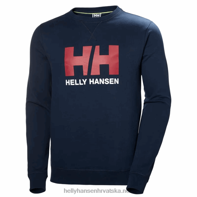 J0HV806 muška majica s logotipom hh crew muškarci Helly-Hansen duboki fjord