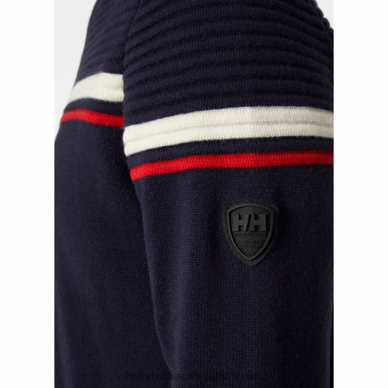 J0HV815 muški carv pleteni džemper muškarci Helly-Hansen crno