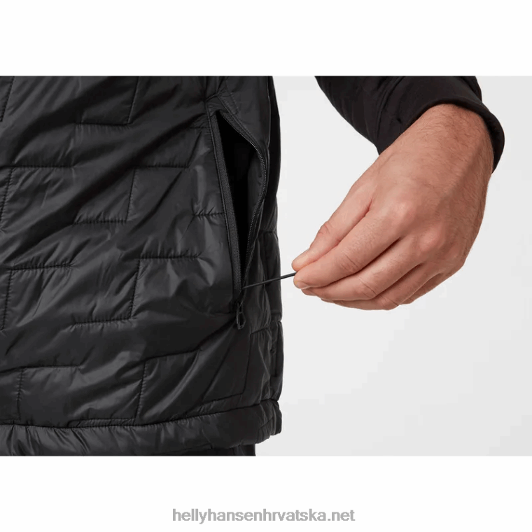 J0HV303 muški lifaloft izolacijski prsluk muškarci Helly-Hansen crno