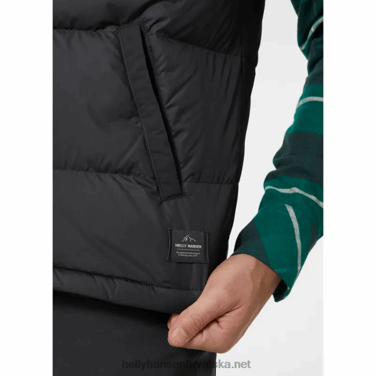 J0HV305 muški isfjordski prsluk muškarci Helly-Hansen ebanovina