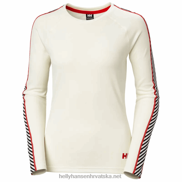 J0HV2077 ženski lifa aktivni prugasti osnovni sloj za posadu žene Helly-Hansen žad