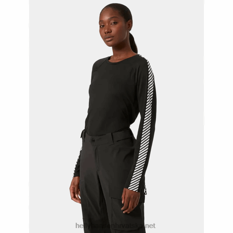 J0HV2079 ženski lifa aktivni prugasti osnovni sloj za posadu žene Helly-Hansen najtamniji spr