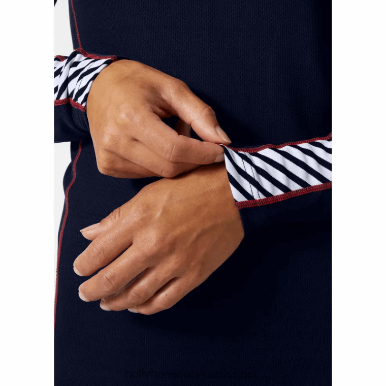 J0HV2082 ženski hh lifa dugi rukavi crew osnovni sloj žene Helly-Hansen crno