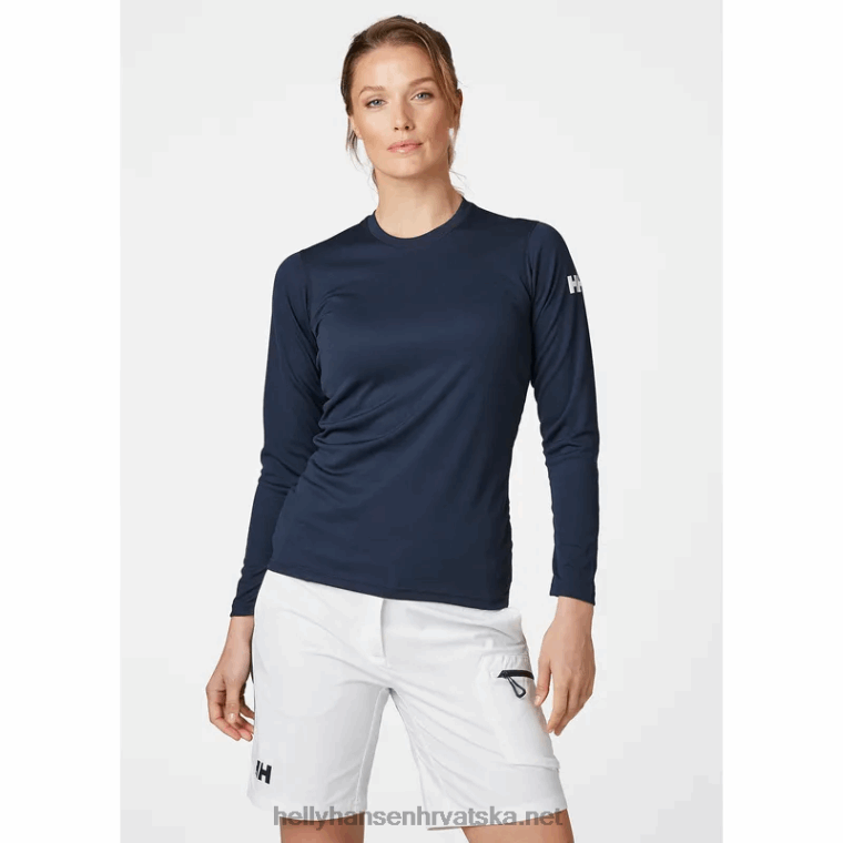 J0HV2086 ženska hh tech crew majica dugih rukava žene Helly-Hansen bijela